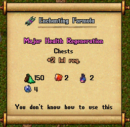 Enchanting scroll example